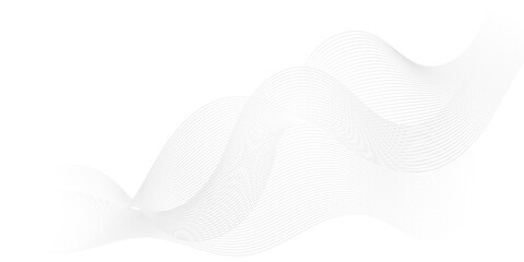 Abstract white paper wave background and abstract gradiant and white wave curve lines banner background design. Vector illustration. Modern template abstract design flowing particles wave.