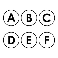 アルファベットのシンボルセット