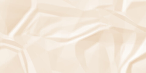 Brown paper crumpled texture. white fabric textured crumpled white paper background. panorama white paper texture background, crumpled pattern texture backgrund.