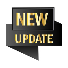 New update banner. Update concept. Business banner. Vector illustration. Stock image.