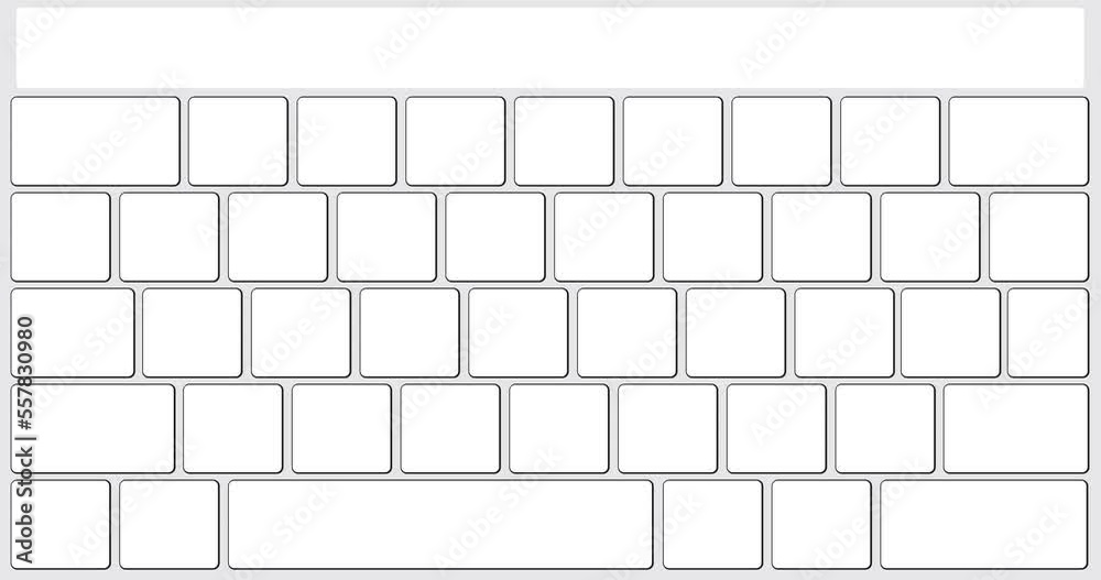 Poster writing the word party on white computer keyboard. close-up of an electronic computer device part, k