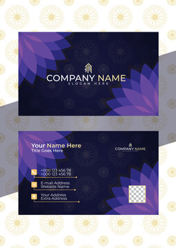  Luxury dark gradient background business card. Elegant with a glowing light effect and patterned background.