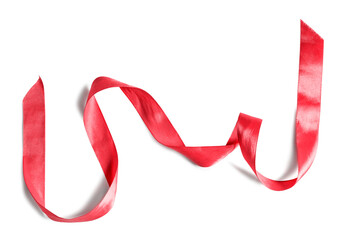 Red ribbon isolated