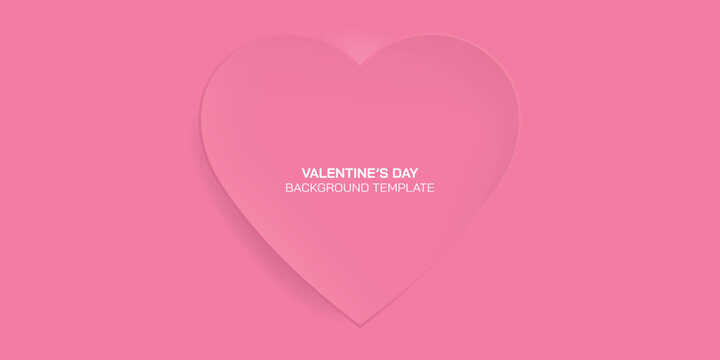 Pink soft 3D heart shape vector illustration for cosmetic product display. Elements for valentine day festival design. 