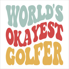 World's Okayest Golfer eps design