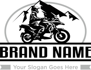 biker adventure through the mountains