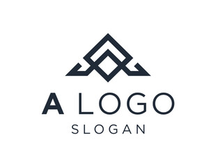 Logo about Letter A on a white background. created using the CorelDraw application.