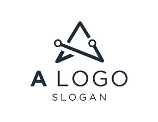 Logo about Letter A on a white background. created using the CorelDraw application.