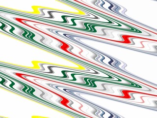 Fototapeta premium Multicolored fluid lines, waves, geometries, abstract background