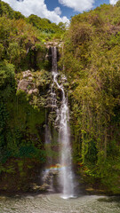 Cascade de Balfour. The waterfall at Ebene Balfour Gardens. This is a part of the capital city Port Louis In Mauritius island.