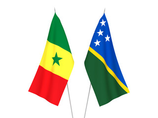 Republic of Senegal and Solomon Islands flags
