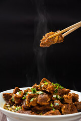 Chinese food, braised beef, shot in Shandong, China