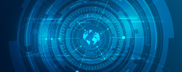 abstract background image technology concept high tech communication data network