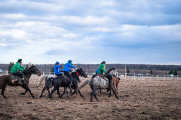 Ylak - an ancient Bashkir game on horseback