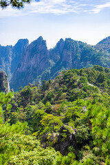 Natural scenery of Huangshan Scenic Area in Anhui Province