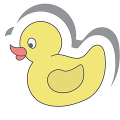 Aesthetic Sticker Baby Born Duck Toys Collection 