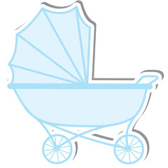 Aesthetic Sticker Baby Born stroller Collection 