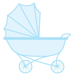 Fototapeta na wymiar Aesthetic Baby Born stroller Collection Set