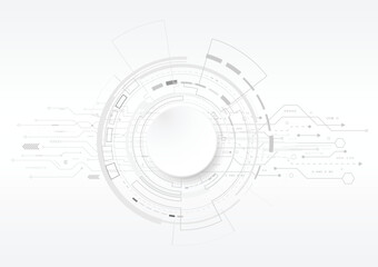 Various technology elements Hi-tech communication concept innovation background
