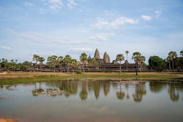 Fototapeta na wymiar Angkor Wat, the largest religious monument in the world ,Angkor, Cambodia