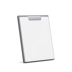 3d realistic document icon isolated on white background. File or text document symbol for modern websites and mobile app UI designs. Vector illustration