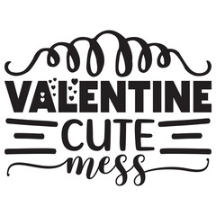 Fototapeta premium Valentine Cute Mess