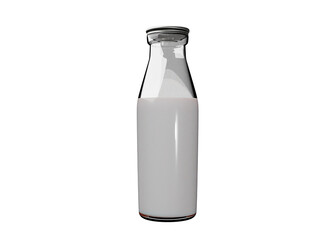 Milk and water bottle packaging mockup	