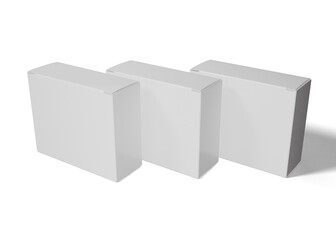 Square or rectangle box packaging mockup