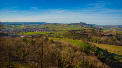 Fototapeta premium Blick von der Burg Hohentwiel bei Singen