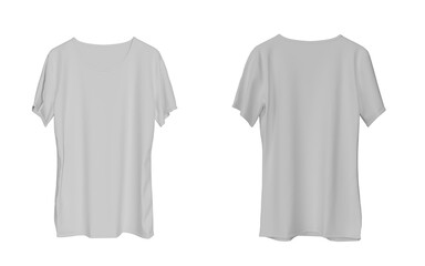 Naklejka premium T-shirt model front and back view mockup 