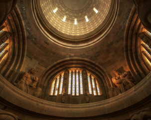 Interior shot of the Volkerschlachtdenkmal (Monument to the Battle of the Nations) in Leipzig, built in 1913