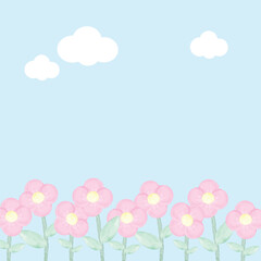 Obraz na płótnie Canvas Floral Background or wallpaper vector image