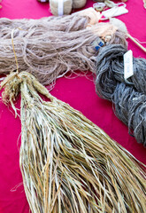 Hemp fiber, Natural thread, eco product for craft and cloth making, product of Thailand