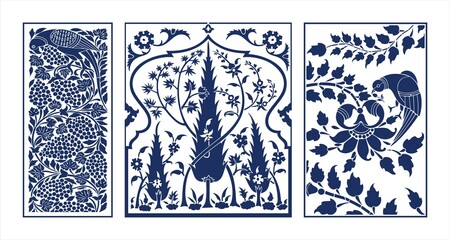 parrot motif designs, textile , Rajasthan, royal India	