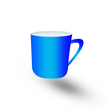 Coffee Tea Mug Blue and white