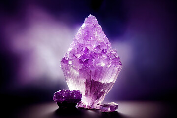 beautiful crystal abstract background, blur crystal background. Digital art.