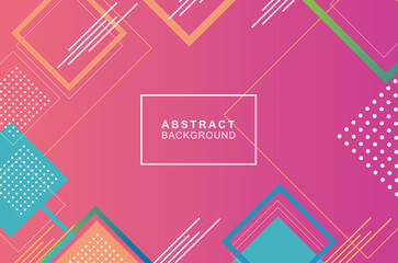 Geometric Abstract Backgrounds Design. Composition of simple geometric shapes on a pastel color background. For use in Presentation, Flyer and Leaflet, Cards.