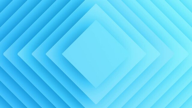 Blue Vector Overlap Layer For Design. Striped Blue 3D Rendering Abstract Texture Design And Bright Background - 4K Full HD Seamless Loop