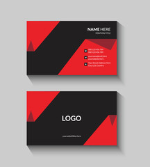 Black and Red Business Card Design