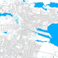 Horsens, Denmark high resolution vector map