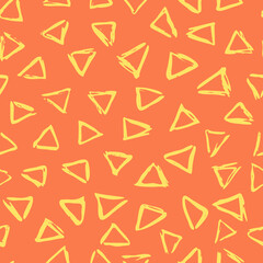 Vector Seamless Hand Drawn Scribble Pattern. Minimal Artistic Sketch Endless Print.