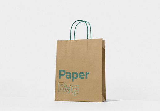 Shopping Bag Mockup on a Customizable Background
