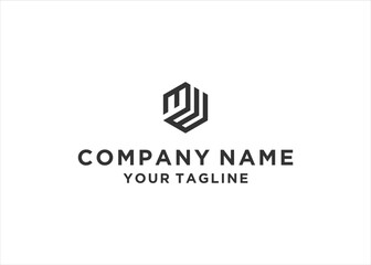 MW Letter Modern Logo Design Vector Template