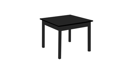 silhouette of table for any project suitable