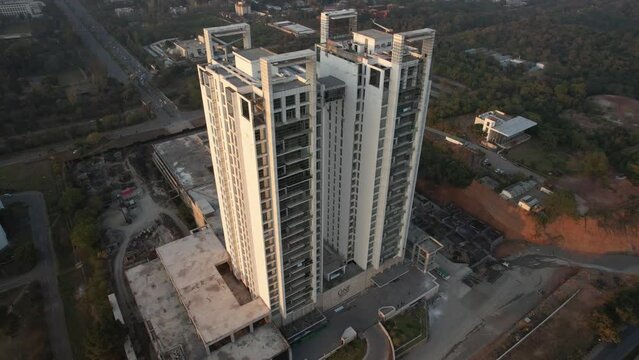 Aerial View of One Constitution Avenue Tower Islamabad