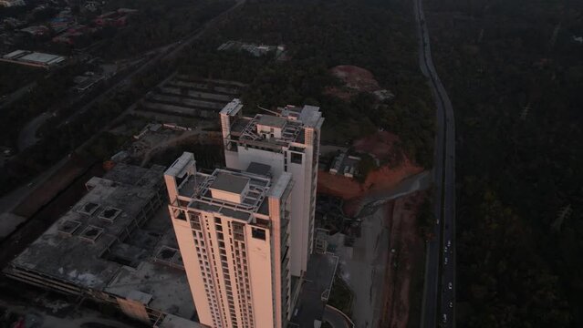 Aerial View of One Constitution Avenue Tower Islamabad