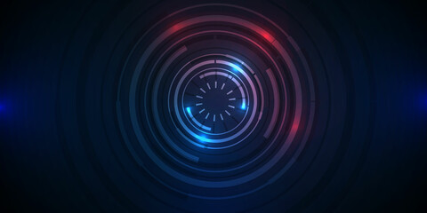 Abstract circle sci-fi futuristic technology innovation concept background