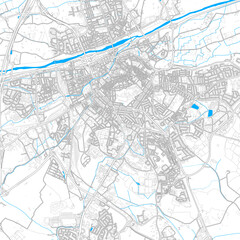 Perpignan, France high resolution vector map