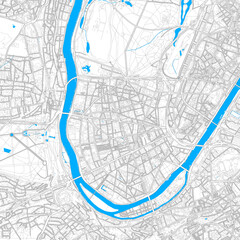 Boulogne-Billancourt, France high resolution vector map