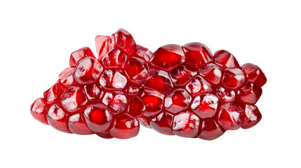 Pomegranate seeds isolated on transparent png